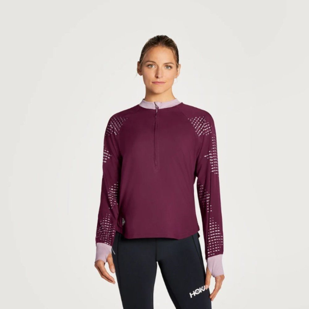 HOKA (NWOT) 1/2 Zip Wind Shell, Purple, Size M